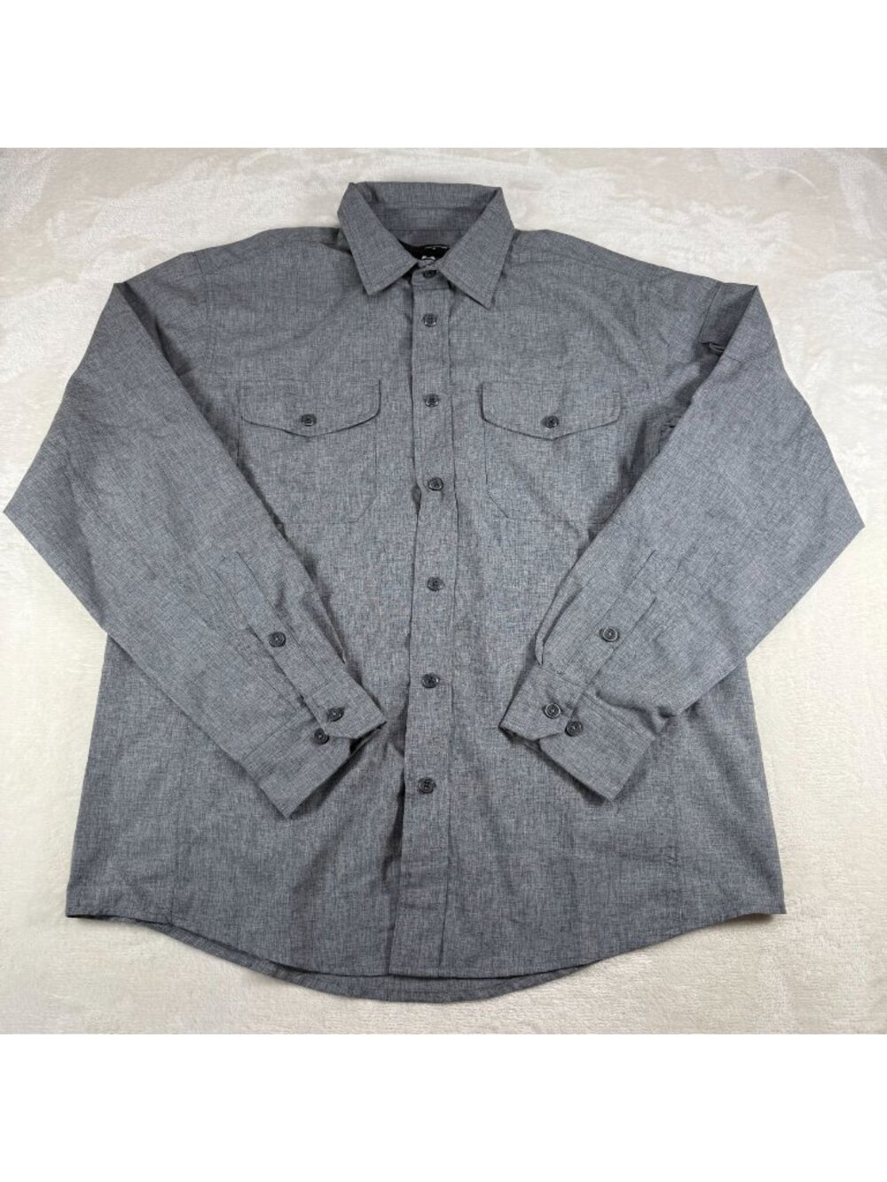 Vertx Recce Technical Long Sleeve Button Down Shirt Gray Mens L Tactical Surviva